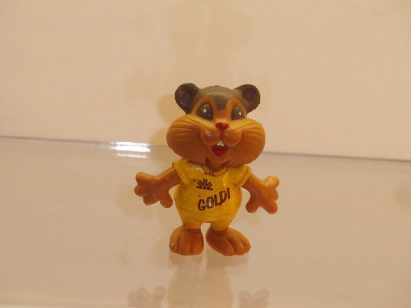 Werbefiguren: Commerzbank 90er Jahre: Goldi Hamster, Dress gelb (CE-Zeichen)
