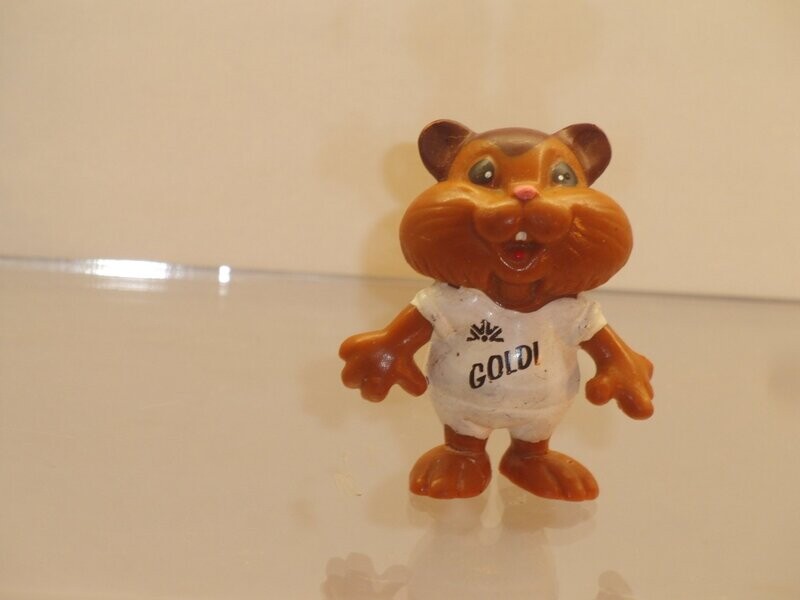 Werbefiguren: Commerzbank 80er Jahre: Goldi Hamster, Dress weiß