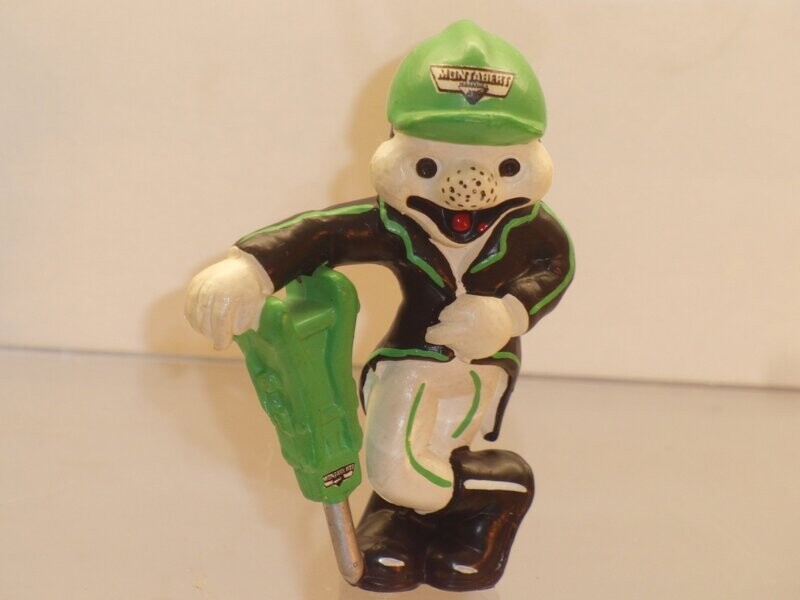 Werbefiguren: Montabert Wiesbaden: Figur mit Presslufthammer von Schleich Werbefiguren: Montabert Wiesbaden: Figur mit Presslufthammer von Schleich
