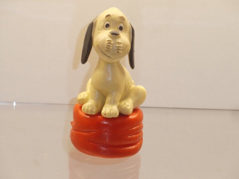 Werbefiguren: Loriot's Wum und Wendelin: Schleich 80er Jahre: Wum auf Sitzkissen