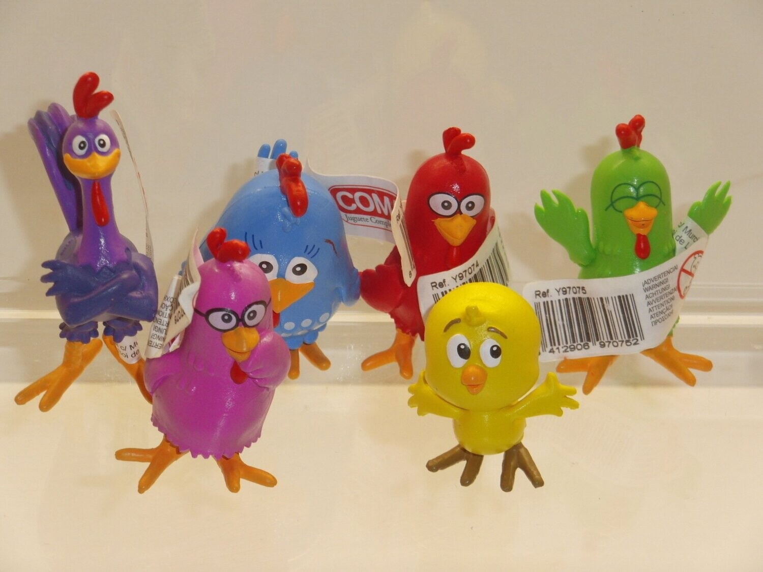 Lottie Dottie Chicken: Comansi 2014: kompletter Satz mit 6 verschiedenen Figuren