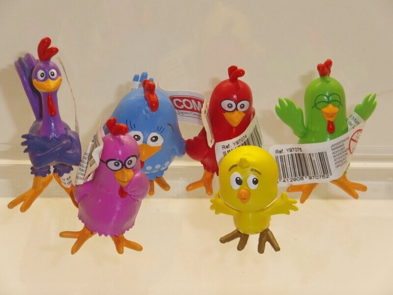 Lottie Dottie Chicken: Comansi 2014: kompletter Satz mit 6 verschiedenen Figuren Lottie Dottie Chicken: Comansi 2014: kompletter Satz mit 6 verschiedenen Figuren