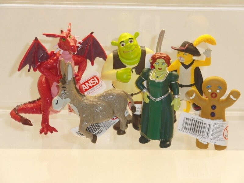 Shrek: Comansi 2016: kompletter Satz mit 6 verschiedenen Figuren Shrek: Comansi 2016: kompletter Satz mit 6 verschiedenen Figuren