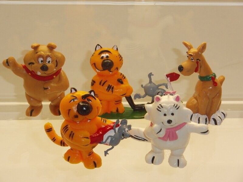 Isidoro (Heathcliff): Yolanda 80er Jahre: kompletter Satz mit 5 verschiedenen Figuren