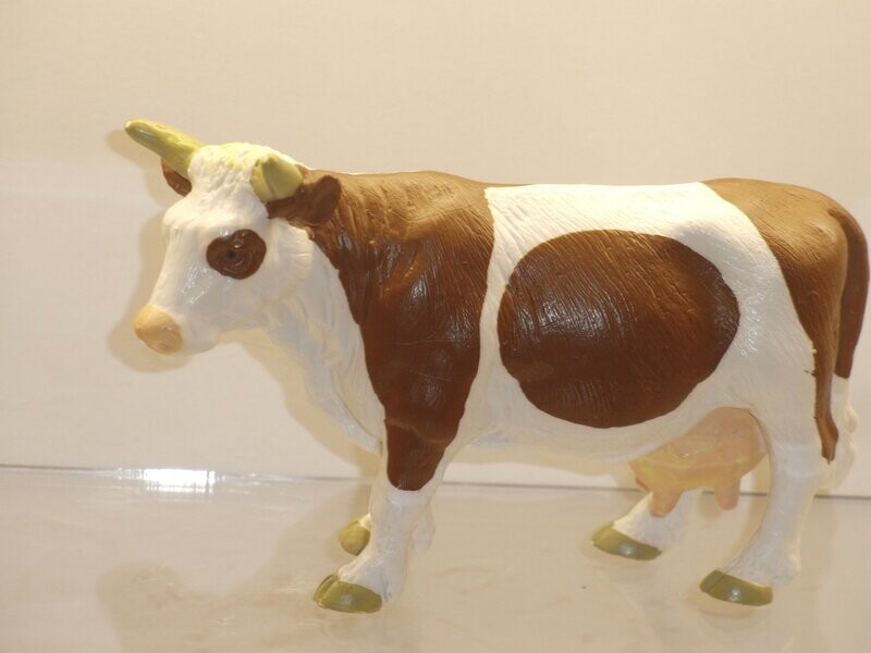 Schleich: 13213 Kuh braun/weiß