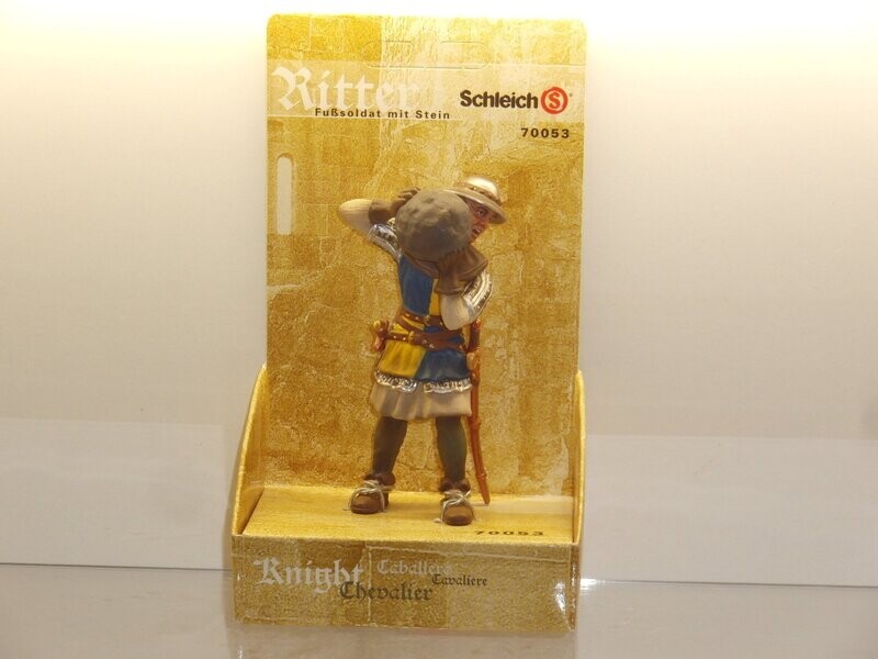 Schleich: 70053 Fußsoldat mit Stein in Verpackung Schleich: 70053 Fußsoldat mit Stein in Verpackung