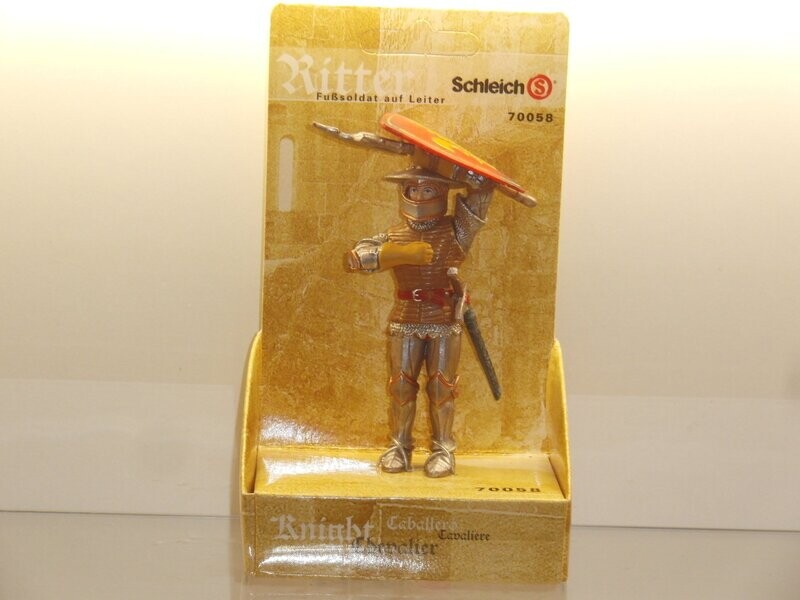 Schleich: 70058 Fußsoldat auf Leiter in Verpackung Schleich: 70058 Fußsoldat auf Leiter in Verpackung