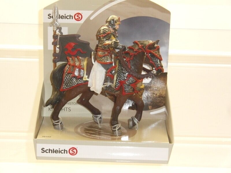 Schleich: 70102 Drachenritter zu Pferd mit Lanze in Verpackung Schleich: 70102 Drachenritter zu Pferd mit Lanze in Verpackung