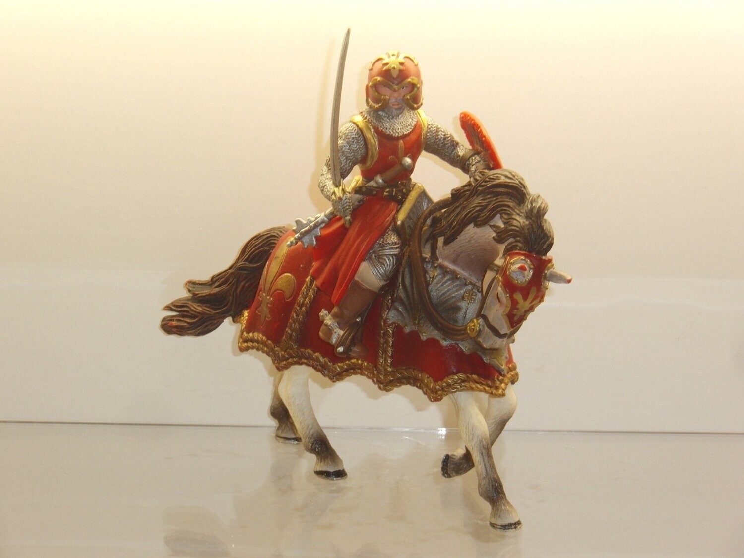 Schleich: 70056 Ritter mit Schwert auf Pferd Lilienritter