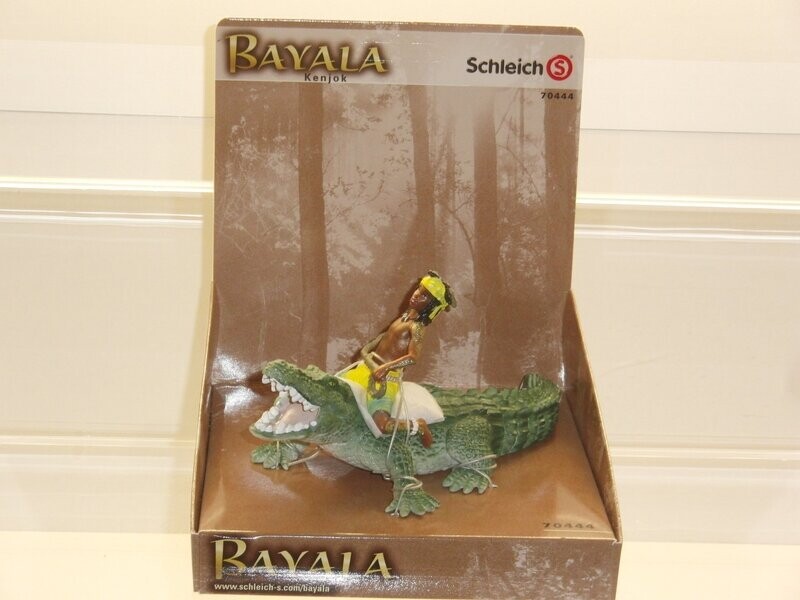 Schleich: Bayala: 70444 Kenjok mit Krokodil in Verpackung Schleich: Bayala: 70444 Kenjok mit Krokodil in Verpackung