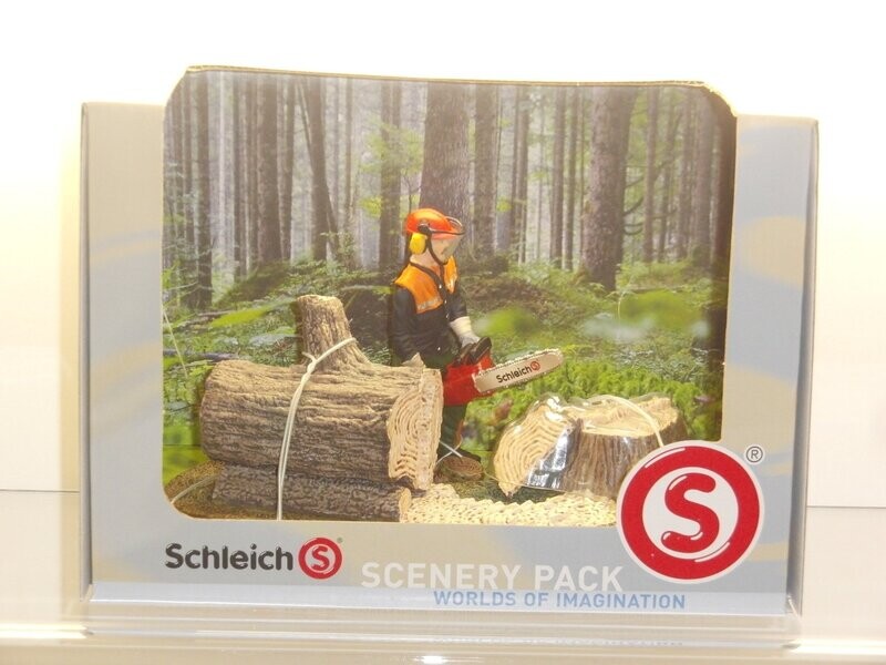 Schleich: 41806 Forstarbeiter Set in Verpackung Schleich: 41806 Forstarbeiter Set in Verpackung