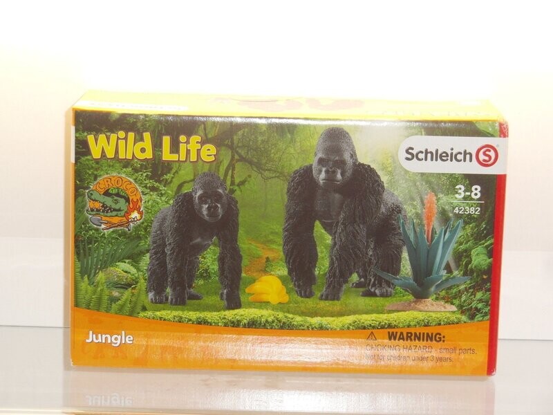Schleich: 42382 Wild Life Gorilla-Set in Verpackung Schleich: 42382 Wild Life Gorilla-Set in Verpackung