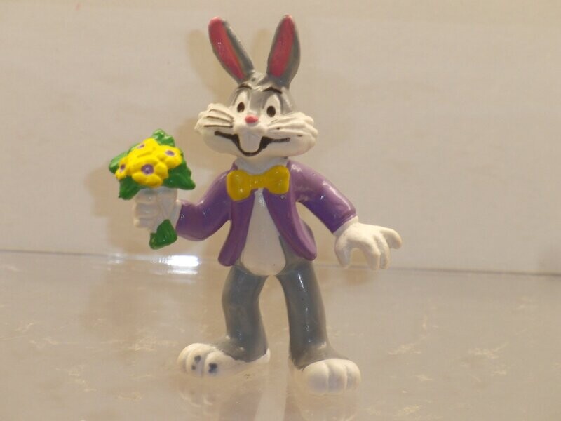 Bugs Bunny & Co.: Bully 80er Jahre: Bugs Bunny mit Blumenstrauß Bugs Bunny & Co.: Bully 80er Jahre: Bugs Bunny mit Blumenstrauß