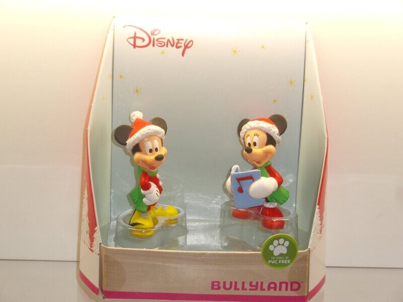 Disney: Micky Maus: Bullyland: Set mit Micky und Minnie Weihnachten in Verpackung