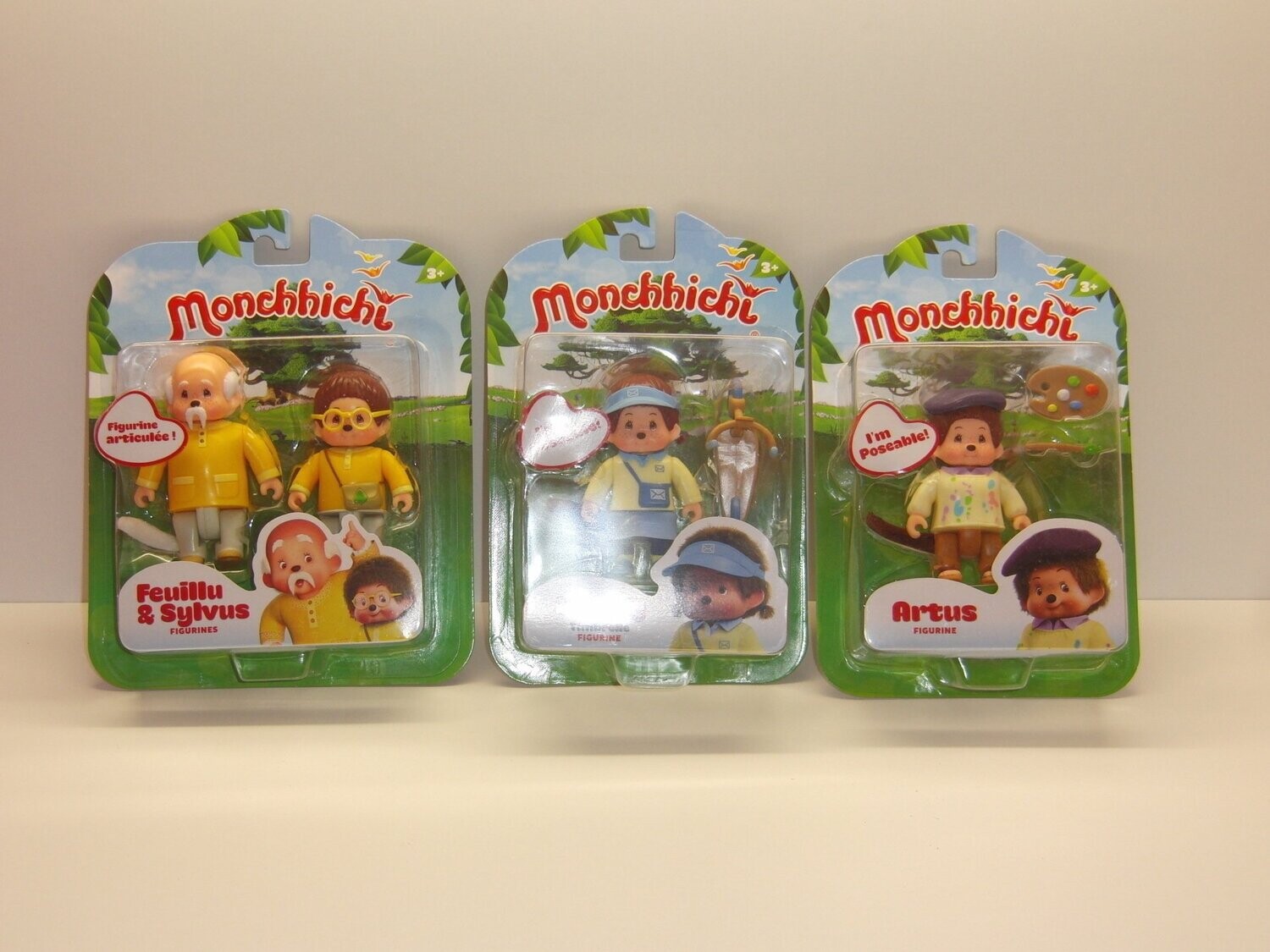 Monchhichi: Silverlit 2018: 4 verschiedene bewegliche Figuren in Verpackung