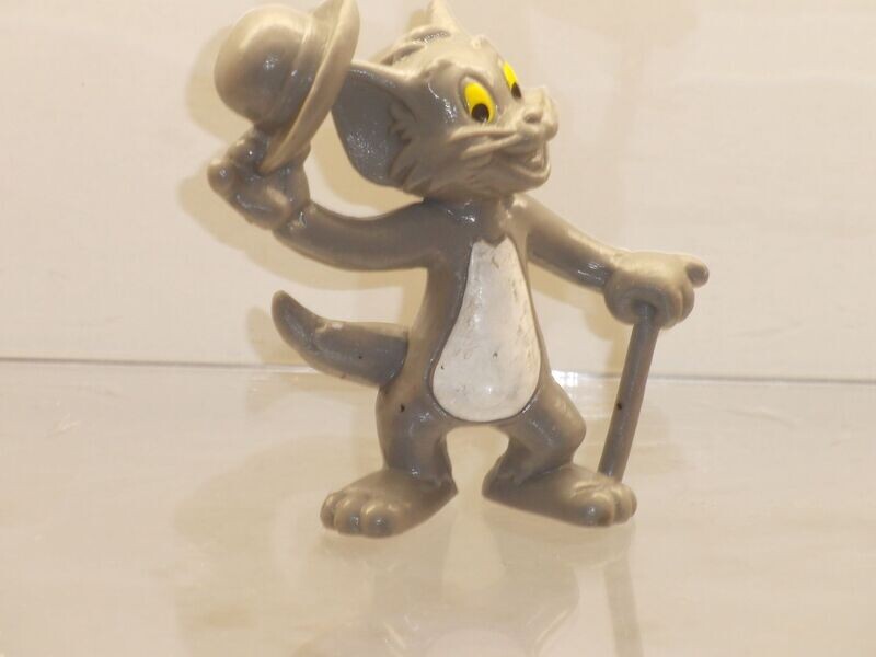 Tom & Jerry: Bully 80er Jahre: Tom mit Hut teilbemalt Tom & Jerry: Bully 80er Jahre: Tom mit Hut teilbemalt