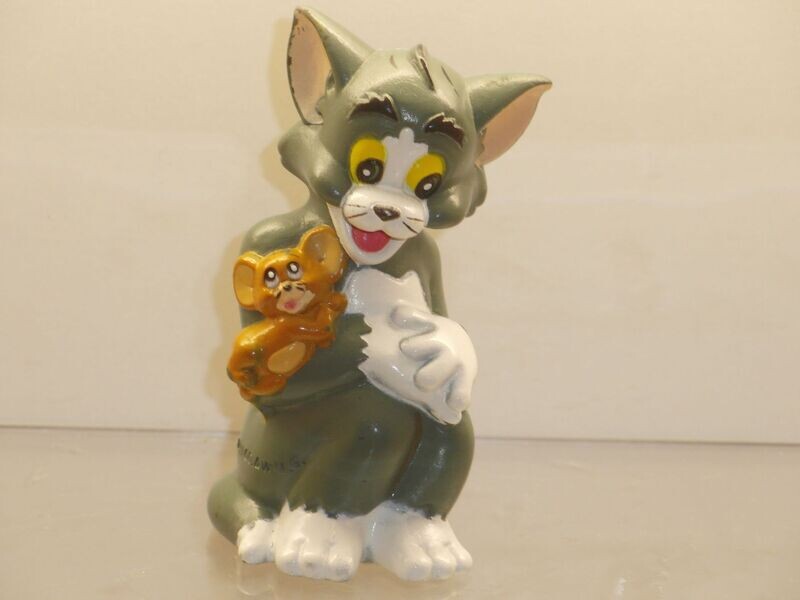 Tom & Jerry: Süßigkeiten-Topper 90er Jahre: Tom und Jerry sitzend Tom & Jerry: Süßigkeiten-Topper 90er Jahre: Tom und Jerry sitzend