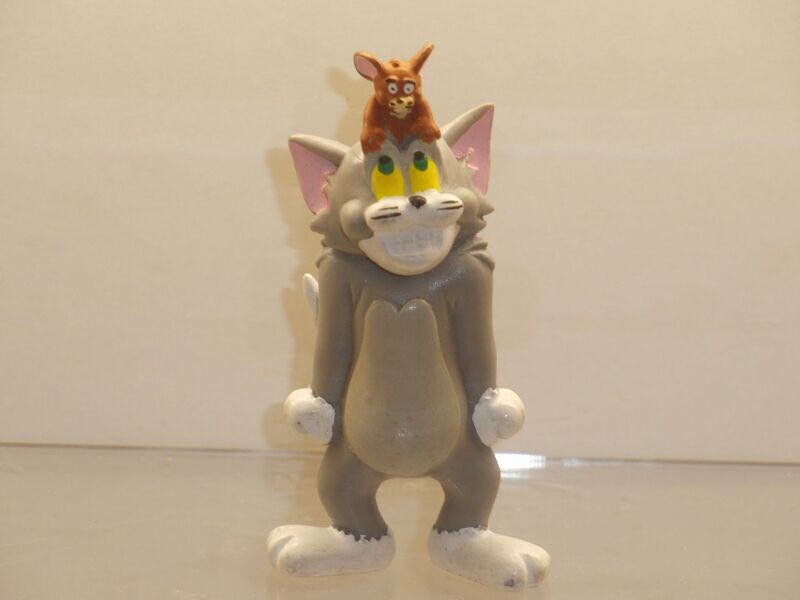 Tom & Jerry: Plastoy 90er Jahre: Tom mit Jerry auf dem Kopf Tom & Jerry: Plastoy 90er Jahre: Tom mit Jerry auf dem Kopf