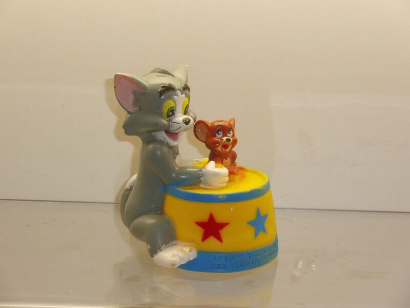 Tom & Jerry: Süßigkeiten-Topper 90er Jahre: Tom und Jerry geben sich die Hand Tom & Jerry: Süßigkeiten-Topper 90er Jahre: Tom und Jerry geben sich die Hand
