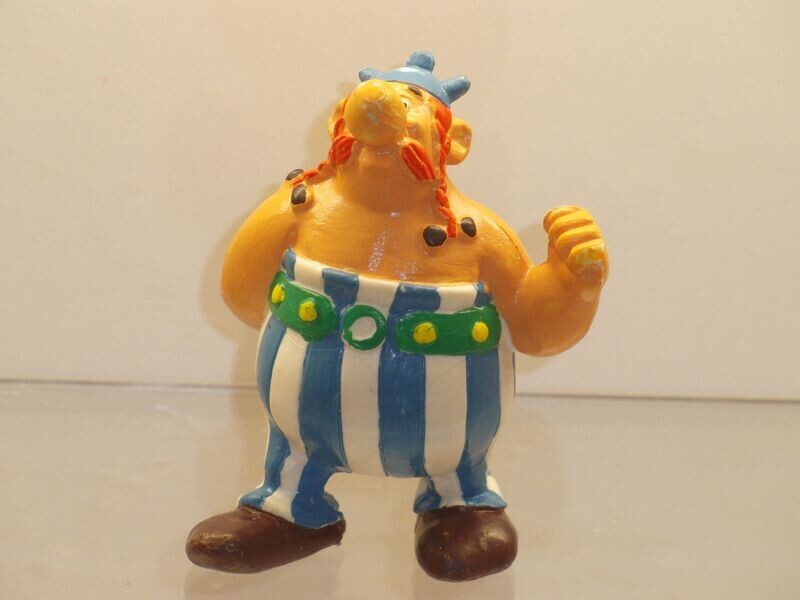Asterix: Comics Spain 1984: Obelix, linke Hand gehoben Asterix: Comics Spain 1984: Obelix, linke Hand gehoben