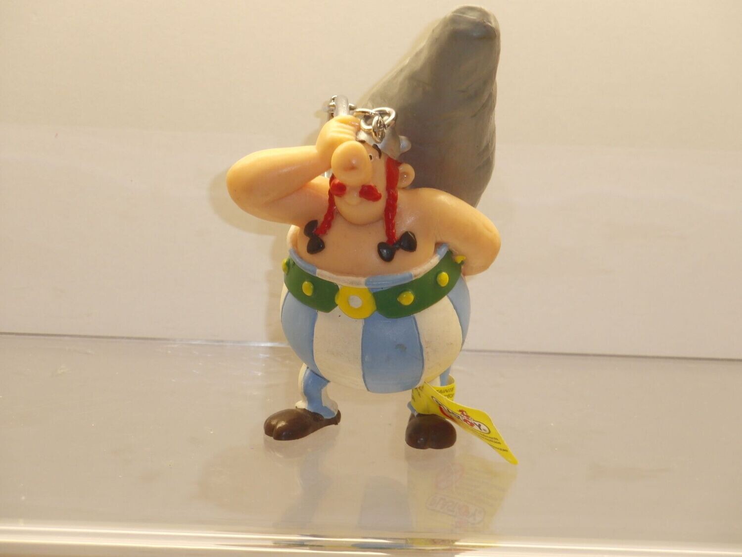 Asterix: Plastoy ab 1997: Obelix mit Hinkelstein als Schlüsselanhänger