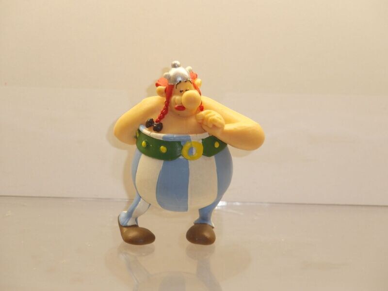 Asterix: Plastoy ab 1997: Obelix mit Blumenstrauß Asterix: Plastoy ab 1997: Obelix mit Blumenstrauß