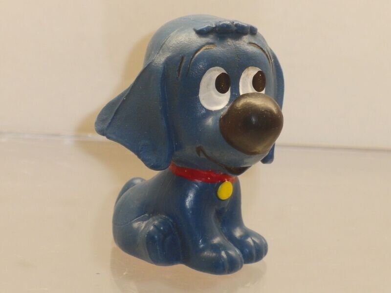 Bussi Bär: Heimo 70er Jahre: Bello (Weichplastik) dunkelblau Bussi Bär: Heimo 70er Jahre: Bello (Weichplastik) dunkelblau