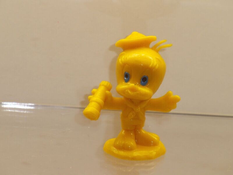 Bugs Bunny & Co.: Bully 80er Jahre: Tweety mit Fernrohr teilbemalt Bugs Bunny & Co.: Bully 80er Jahre: Tweety mit Fernrohr teilbemalt