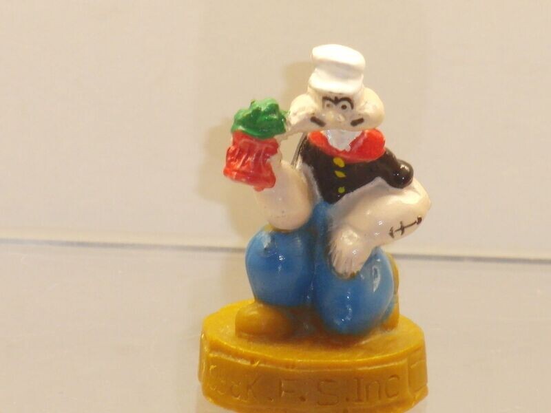 Popeye: 90er Jahre: Popeye mit Spinatdose Mini-Figur Popeye: 90er Jahre: Popeye mit Spinatdose Mini-Figur