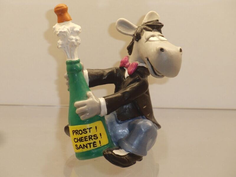 Äffle & Pferdle: Pferdle mit Sektflasche Äffle & Pferdle: Pferdle mit Sektflasche