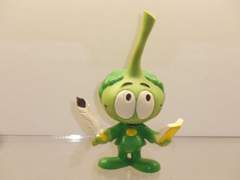 Schnorchels: Schleich 1983: Grüner Schnorchel mit Notizbuch Schnorchels: Schleich 1983: Grüner Schnorchel mit Notizbuch