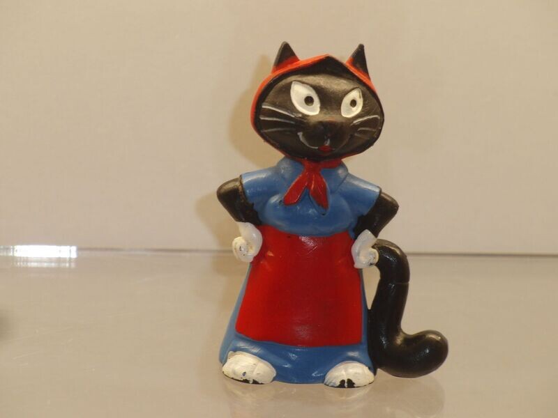 Haribo Katinchen: Schleich 80er Jahre: Katze mit Kopftuch und Schürze Haribo Katinchen: Schleich 80er Jahre: Katze mit Kopftuch und Schürze