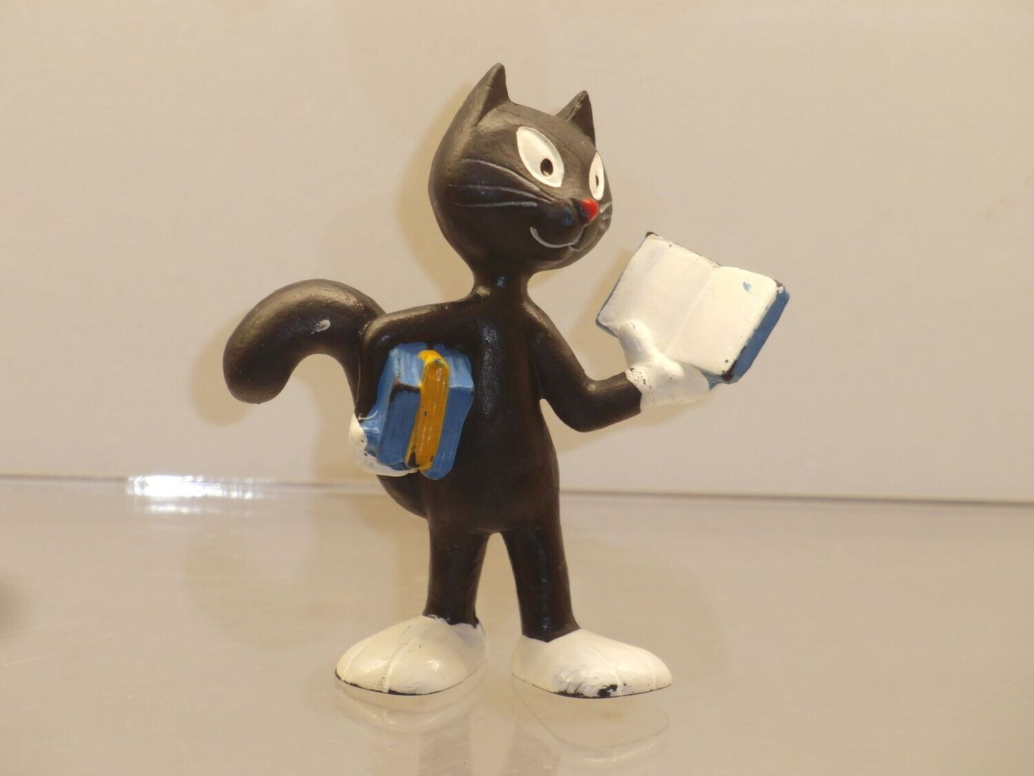 Haribo Katinchen: Schleich 80er Jahre: Katze mit Buch