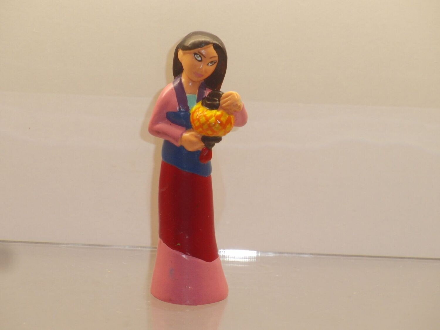 Disney's Mulan: Bullyland 1998: Mulan  Kleid rot-rosa