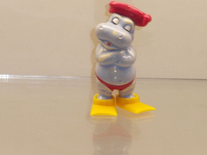 Die Happy Hippos 1988: Taucher Toni, Bemalung hellblau Die Happy Hippos 1988: Taucher Toni, Bemalung hellblau