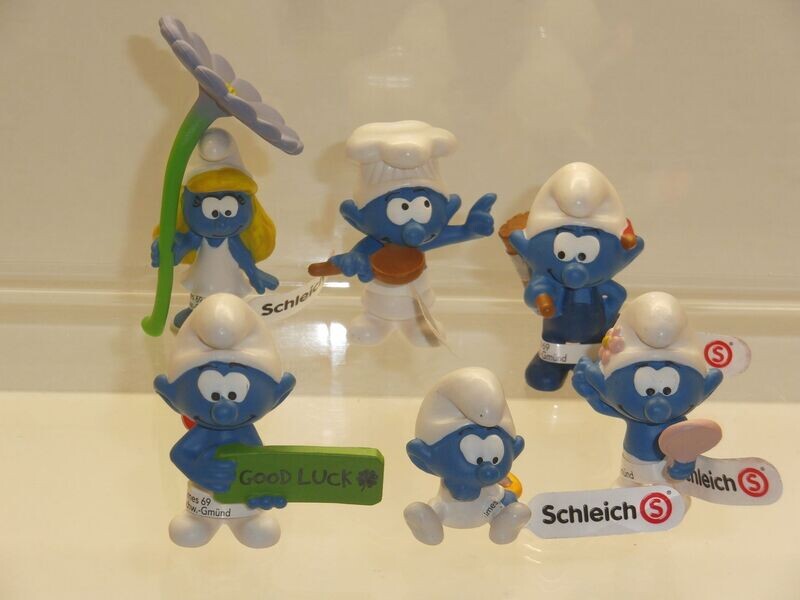 Klassik Schlümpfe 2021 kompletter Satz = 6 Figuren 2.0827 - 2.0832 Klassik Schlümpfe 2021 kompletter Satz = 6 Figuren 2.0827 - 2.0832