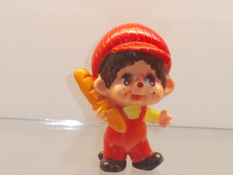 Monchhichi: Sekiguchi 1979: Junge mit Baguette Monchhichi: Sekiguchi 1979: Junge mit Baguette