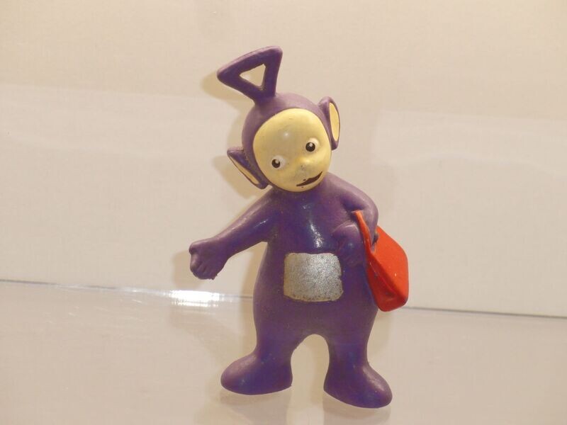 Bully/Bullyland 90er Jahre: Teletubbies: Tinky-Winky mit Tasche Bully/Bullyland 90er Jahre: Teletubbies: Tinky-Winky mit Tasche