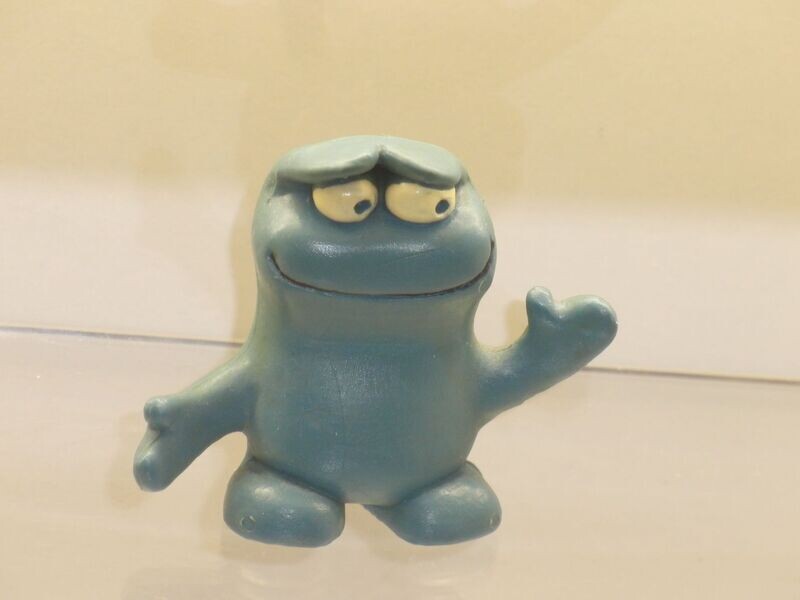 Kli-Kla-Klawitterbus: Schleich 1974: blaues Knet-Männchen Kli-Kla-Klawitterbus: Schleich 1974: blaues Knet-Männchen