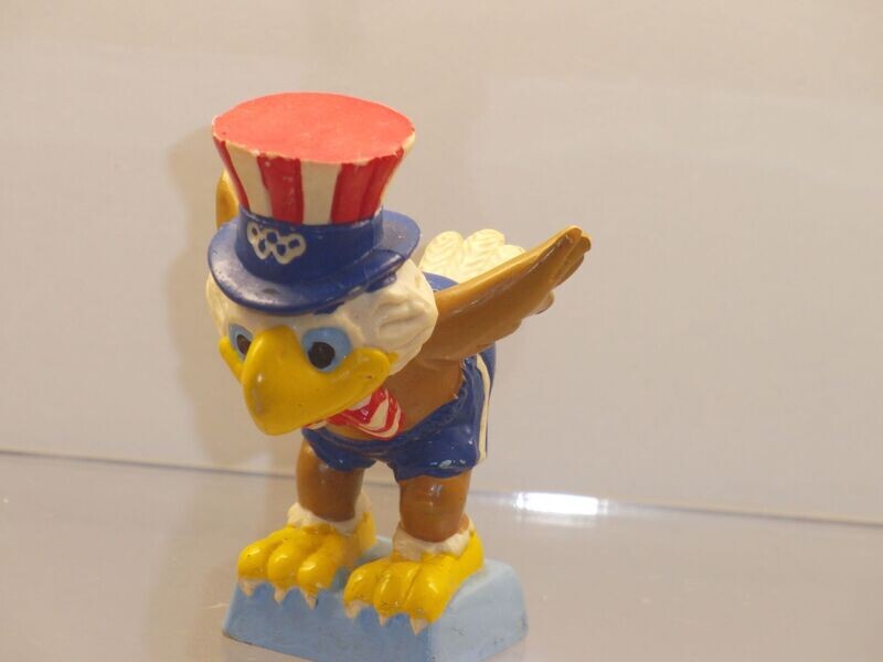 Werbefiguren: Olympische Spiele Los Angeles 1984: Maskottchen Sam als Schwimmer