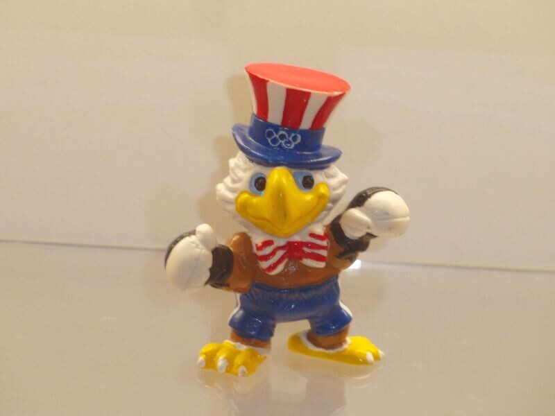 Werbefiguren: Olympische Spiele Los Angeles 1984: Maskottchen Sam als Boxer Werbefiguren: Olympische Spiele Los Angeles 1984: Maskottchen Sam als Boxer
