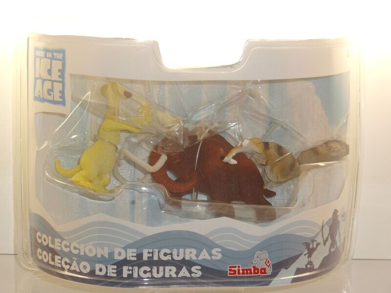 Ice Age 4 Voll verschoben :Simba 2012: Set mit 3 verschiedenen Figuren in Verpackung