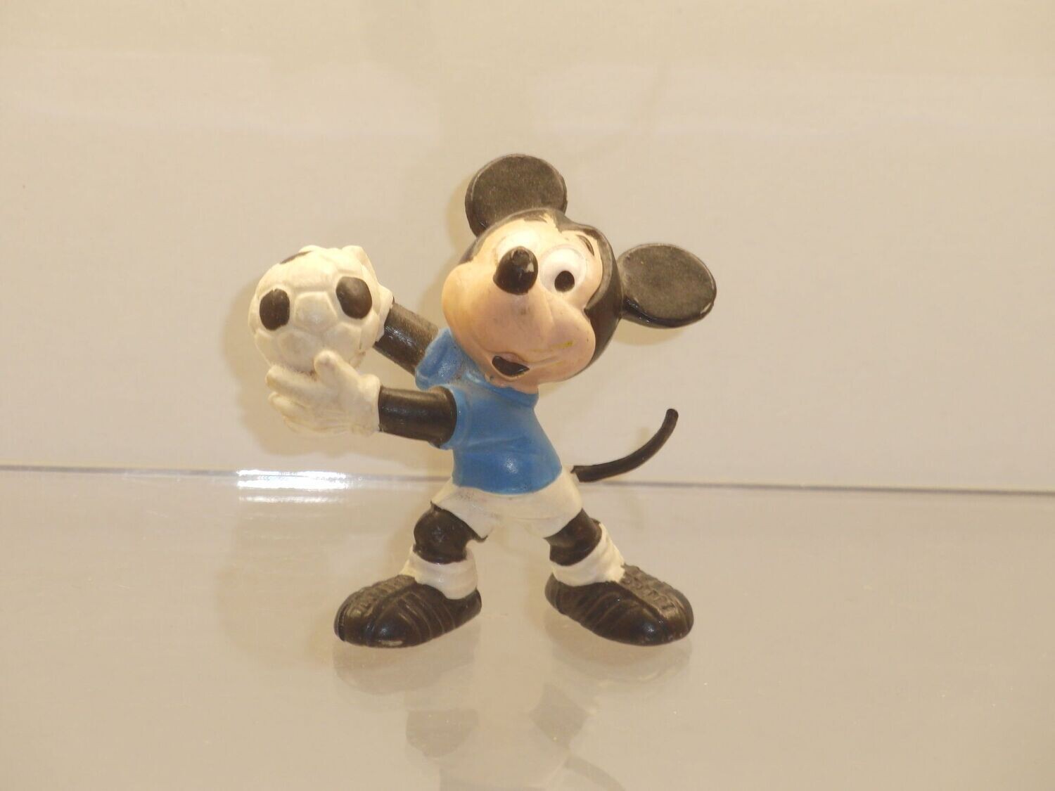 Disney: Micky Maus: Bully 80er Jahre:  Micky als Torwart Hemd blau