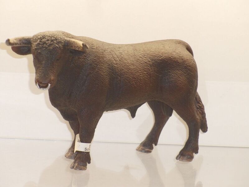 Schleich: 13722 Stier schwarz mit Fähnchen Schleich: 13722 Stier schwarz mit Fähnchen