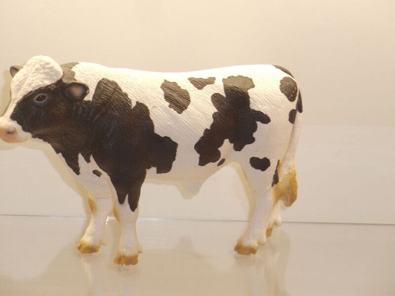 Schleich: 13632 Bulle schwarz/bunt Schleich: 13632 Bulle schwarz/bunt