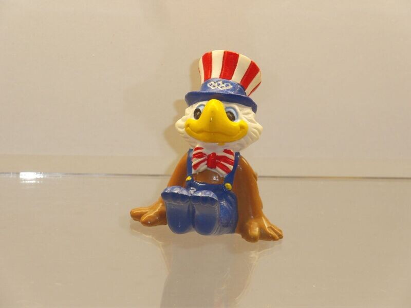 Werbefiguren: Olympische Spiele Los Angeles 1984: Maskottchen Sam als Turner (Schlüsselanhänger)