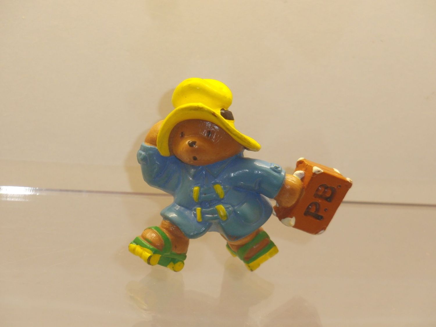 Paddington Bär: Schleich 1990: Paddington mit Koffer und Rollschuhen
