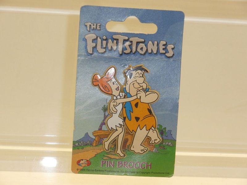 Familie Feuerstein: 1994: Pins: Fred und Wilma auf Karte Familie Feuerstein: 1994: Pins: Fred und Wilma auf Karte