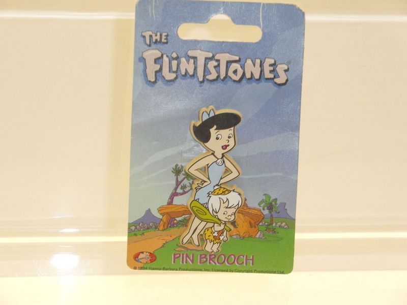 Familie Feuerstein: 1994: Pins: Betty und Bam-Bam auf Karte Familie Feuerstein: 1994: Pins: Betty und Bam-Bam auf Karte