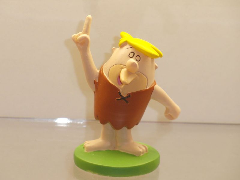 Familie Feuerstein: Retro-Serie aus Kunststein: Barney, rechte Hand gehoben Familie Feuerstein: Retro-Serie aus Kunststein: Barney, rechte Hand gehoben